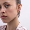 Female Symbol Statement Dangle Huggie Earrings | Sterling Silver Handmade Enamel Venus | Lilia & Black Two Sided Earrings | Women's Jewelry - Image 5